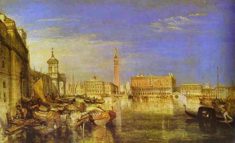 J.M.W. Turner Bridge of Signs, Ducal Palace and Custom- House, Venice Canaletti Painting oil painting image